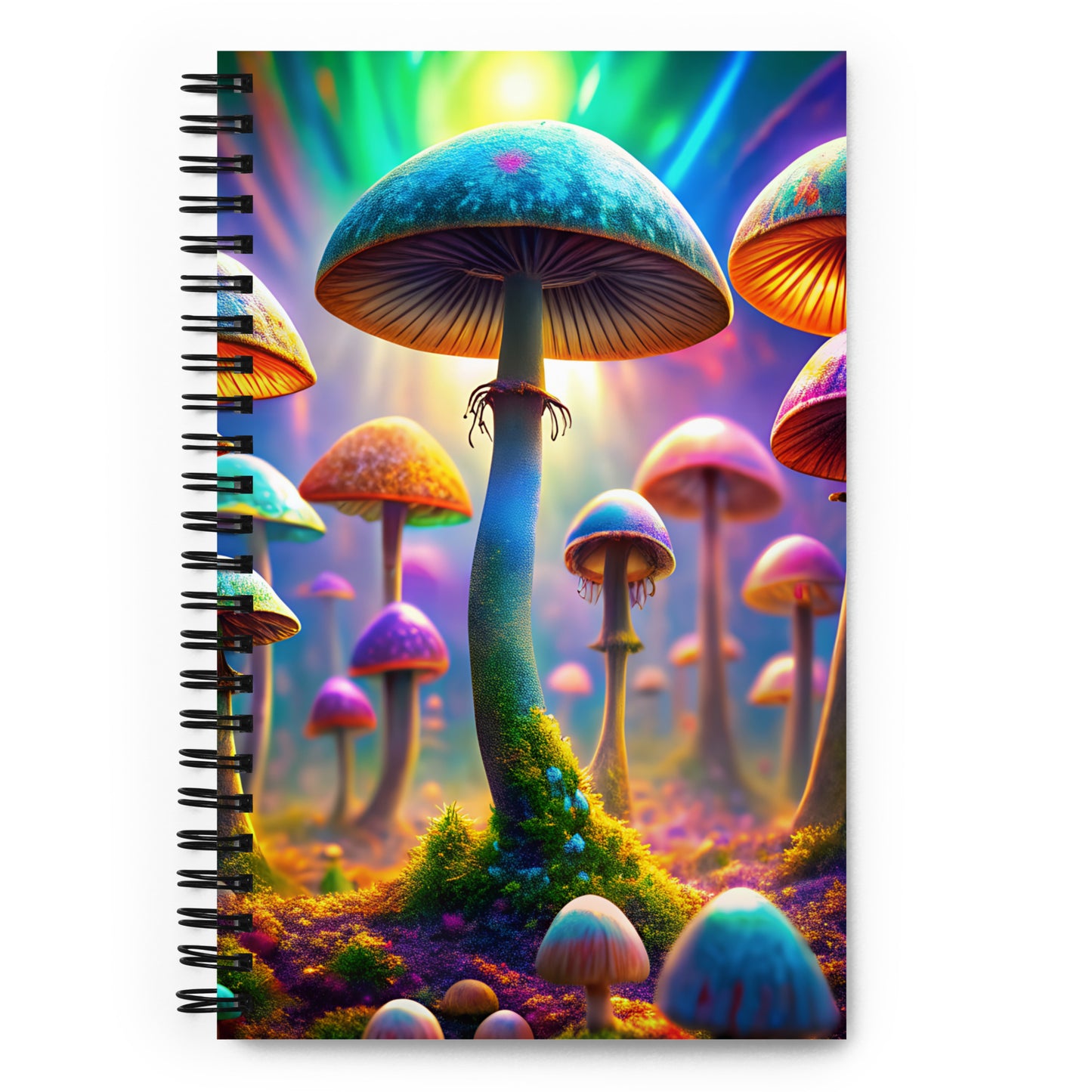 Spiral mushroom notebook