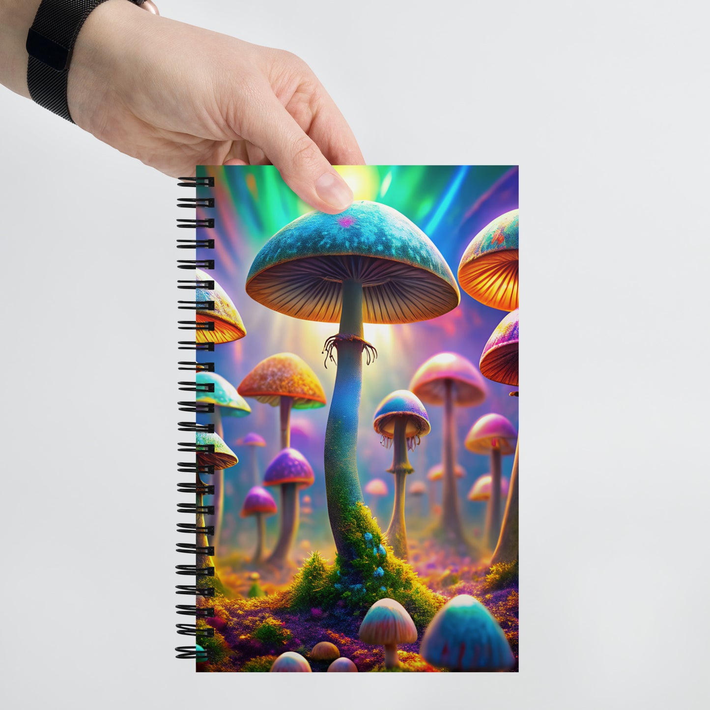 Spiral mushroom notebook